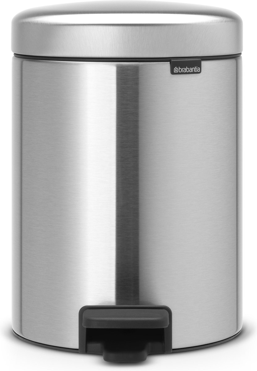 Goedkoopste Brabantia NewIcon Prullenbak - 5 liter - Matt Steel Fingerprint Proof