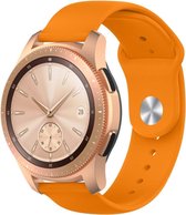 Siliconen Smartwatch bandje - Geschikt voor  Samsung Galaxy Watch sport band 42mm - oranje - Horlogeband / Polsband / Armband