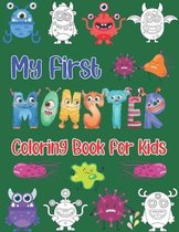 My First Monster Coloring Book For Kids