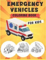 Emergency Vehicles Coloring Book for Kids