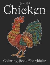 Beautiful Chicken Coloring Book For Adults
