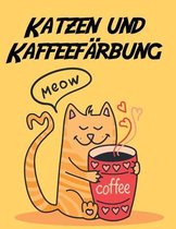 Katzen und Kaffeefarbung