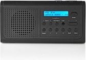 Nedis DAB+ Radio - Draagbaar Model - DAB+ / FM - 2.2 " - Zwart-Blauw Scherm - Batterij Gevoed / Netvoeding - Digitaal - 3.0 W - Bluetooth® - Koptelefoonoutput - Wekker - Slaaptimer