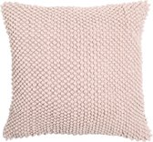 Hoyz | Jumbo Dots Soft Roze Kussen | 60 X 60 | Sierkussen Voor Woonkamer Of Slaapkamer