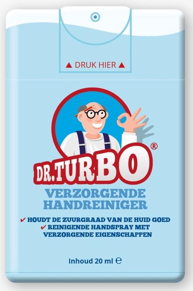 Dr. Turbo Hand Hygiëne Spray - 20 mL - Reisverpakking - 2 stuks