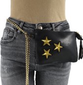 Beautiful On You - Heuptasje Dames - Heuptassen - Tasje - Lenny Gold - Zwart - Leer