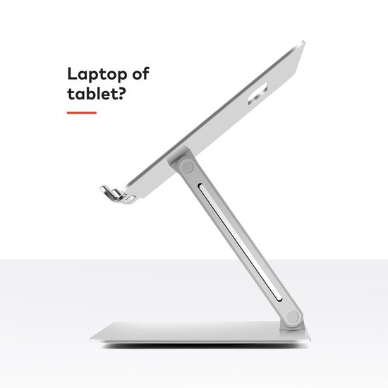 VEMNI Essentials - Laptop Standaard - Tablet Houder - Ergonomisch - Verstelbaar - Opvouwbaar