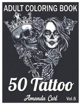 50 Tattoo Adult Coloring Book