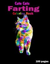 Cute Cats Farting Coloring Book 100 pages