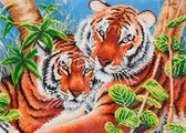 Diamond Dotz® Tender Tigers - Diamond Painting (60x45 cm)