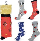 4 paar kerst sokken - Dames - maat 37-40