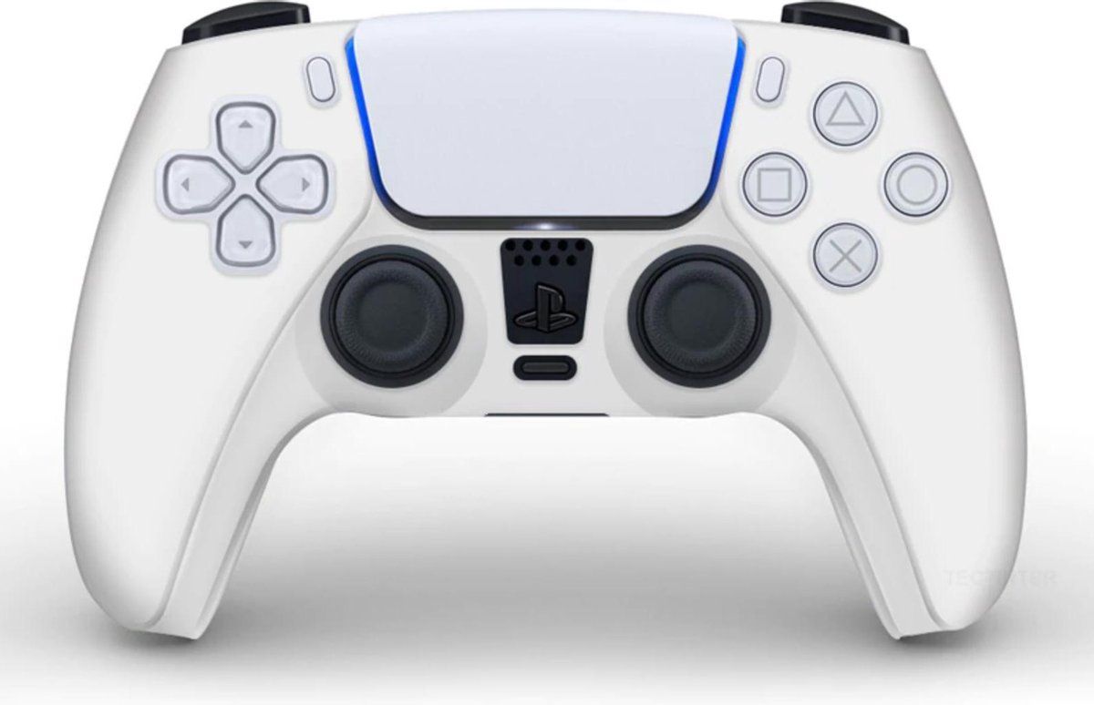 Silicone hoesje voor Playstation 5 (PS5) controller: Wit