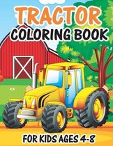 Tractor Coloring Book for Kids Ages 4-8