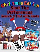 Spot The Differences Search & Find with Santa AGES 4-8 Christmas Edition