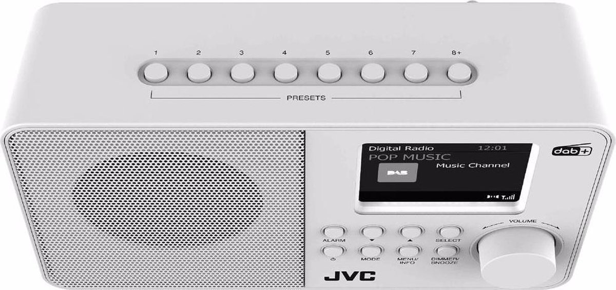 JVC DAB radio F39W-DAB (Wit) | bol.com