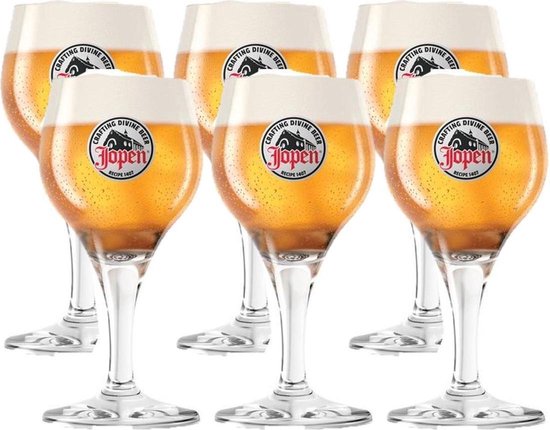 Jopen Bier Stange bierglas Bokaal 25cl Doos 3 stuks Bierglazen | bol.com