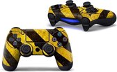 Danger - PS4 Controller Skin - 2 stickers Playstation 4