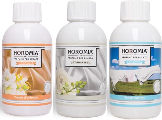 Wasparfum Horomia, set 3 x 250 ml Vento d'Oriente, White, Fresh cotton