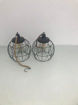 lampen - 2 stuks - zwart