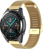 Luxe Milanese Loop Armband Geschikt Voor Huawei Watch GT 2 46mm Horloge Bandje - Metalen Milanees Watchband Polsband - Stainless Steel Mesh Watch Band - Horlogeband - Veilige Vergr