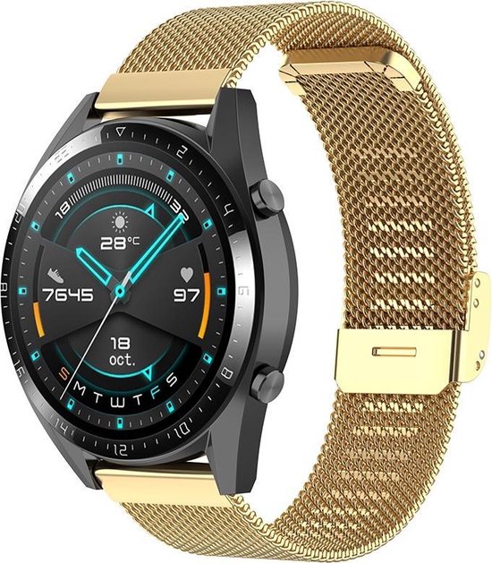 Bracelet de Luxe à Loop milanaise pour Huawei Watch GT 2 Bracelet de montre  46 mm -... | bol.com