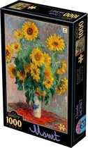 Claude Monet - Boeket zonnebloemen (1000 stukjes, kunst puzzel)