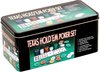 Afbeelding van het spelletje Poker - Pokerset - Poker set - Texas Hold em - Texas Hold'em pokerset - Kids - 4 gram chips - 200 delig - Pokermat - Pokersetje