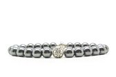 Beaddhism - Armband - La Palma - Zilver - Yasa - 8 mm - 17 cm