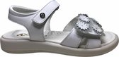 Naturino 2 velcro's bloempjes lederen sandalen Capri wit mt 27