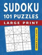 Large Print Brain Games- 101 Sudoku Puzzles Easy to Hard