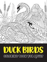 Duck birds coloring book for adult