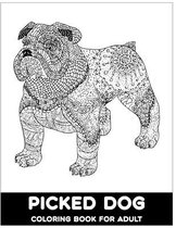 Picked Dog Coloring Book For Adult