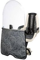 windscherm Exclusive Urban zwart/transparant 68 x 41 cm