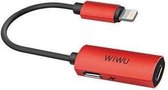 LT02 Lightning To Dual Lightning Adapter voor Apple (Compatible iOS 11) - Rood