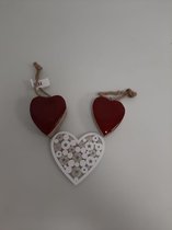 3 mooie hartvormige hangers