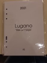 Lugano organizer vulling A5 2021 succes week op 2 pagina's