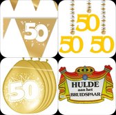 50 Jarig Huwelijk Feestpakket , 50 jaar, Gouden Huwelijk, Versiering, Feest