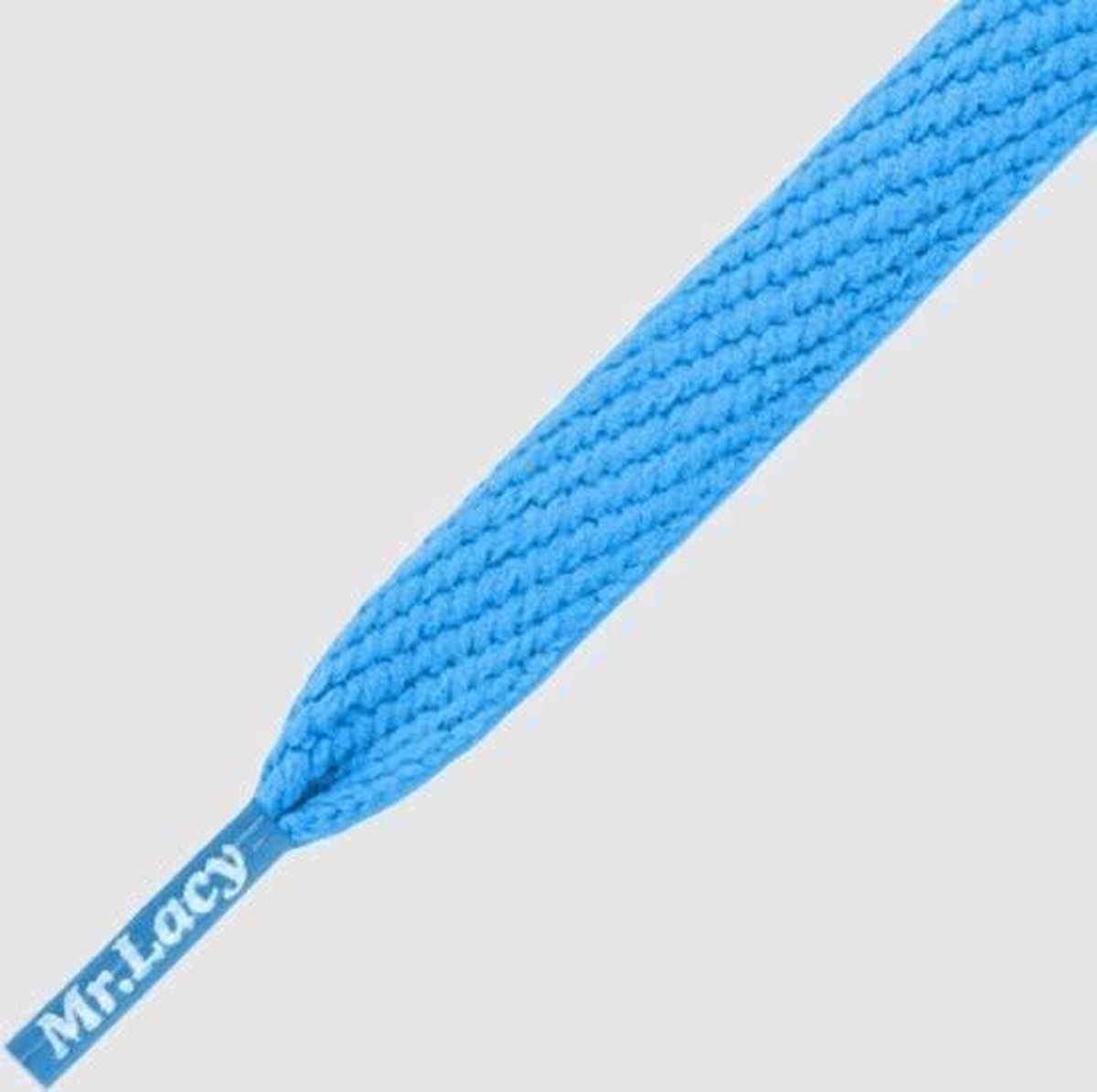 Veters bloemen blauw 8mm Lengte 120cm