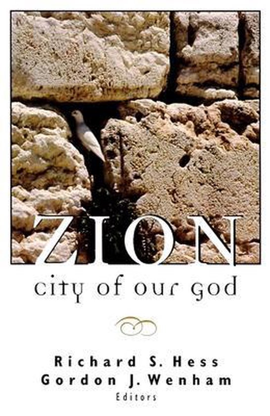 Boekomslag met 'ZION city of our god' en een witte duif bij stenen muur.