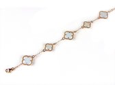 model 5 fiori armband in zilver roze verguld lichtblauw