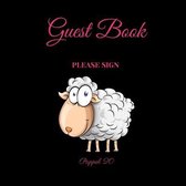 Guest Book - Happy Sheep for Kids -For any occasion