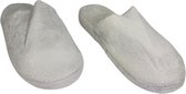 Modèle chaussons bas aspect velours - Gris clair - Taille 42/43