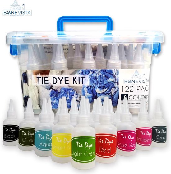 Tie Dye Kit XL - 18 Kleuren - Tie Dye Ontwerpstudio - Tie Dye Verf Set - Tie  Dye Set -... | bol
