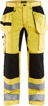 Blaklader Werkbroek met stretch High Vis 1552-1811 - High Vis Geel/Zwart - C44