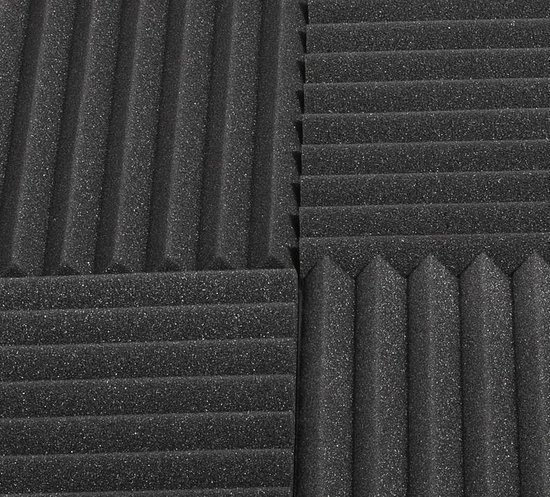 24 stks 50x50x5 cm studio akoestisch geluiddicht schuim geluidsabsorptie behandelpaneel tegel beschermende spons - color- red - Muziekinstrumenten kopen? | Korting tot 5