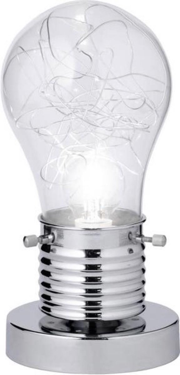 Verrijking Praten tegen interieur ACTION Futura Tafellamp LED E14 40 W Chroom | bol.com