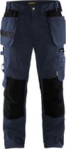 Blaklader 1555 Werkbroek met spijkerzakken Donkerblauw/Zwart - maat C48