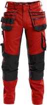 DASSY Flux D-Flex Werkbroek Stretch Rood/Zwart