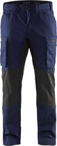 Blaklader Service werkbroek met stretch 1459-1845 - Marineblauw/Zwart - C48