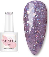 De Sera Gellak - Paarse Glitter Gel Nagellak - Glitter Edition - Paars - 10ML - 023 Shine Bright